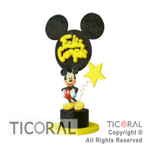 ADORNO TIMBAL C/FIGURA MICKEY TELGO F/C x 1